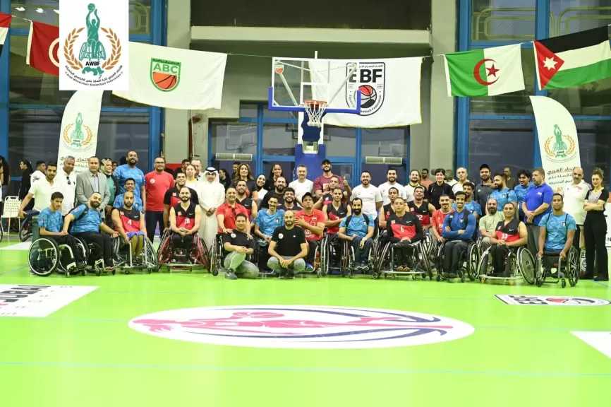 الاتحاد العربى ينظم لقاء منتخب مصر لكرة السلة على الكراسى المتحركة ونظيرة الكويت